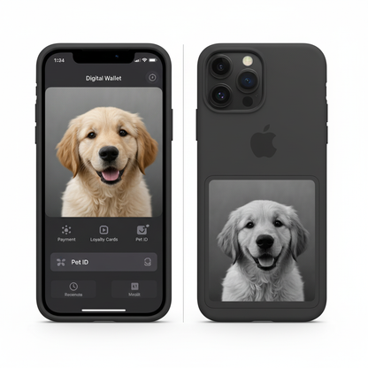 Double vue app et coque avec animal